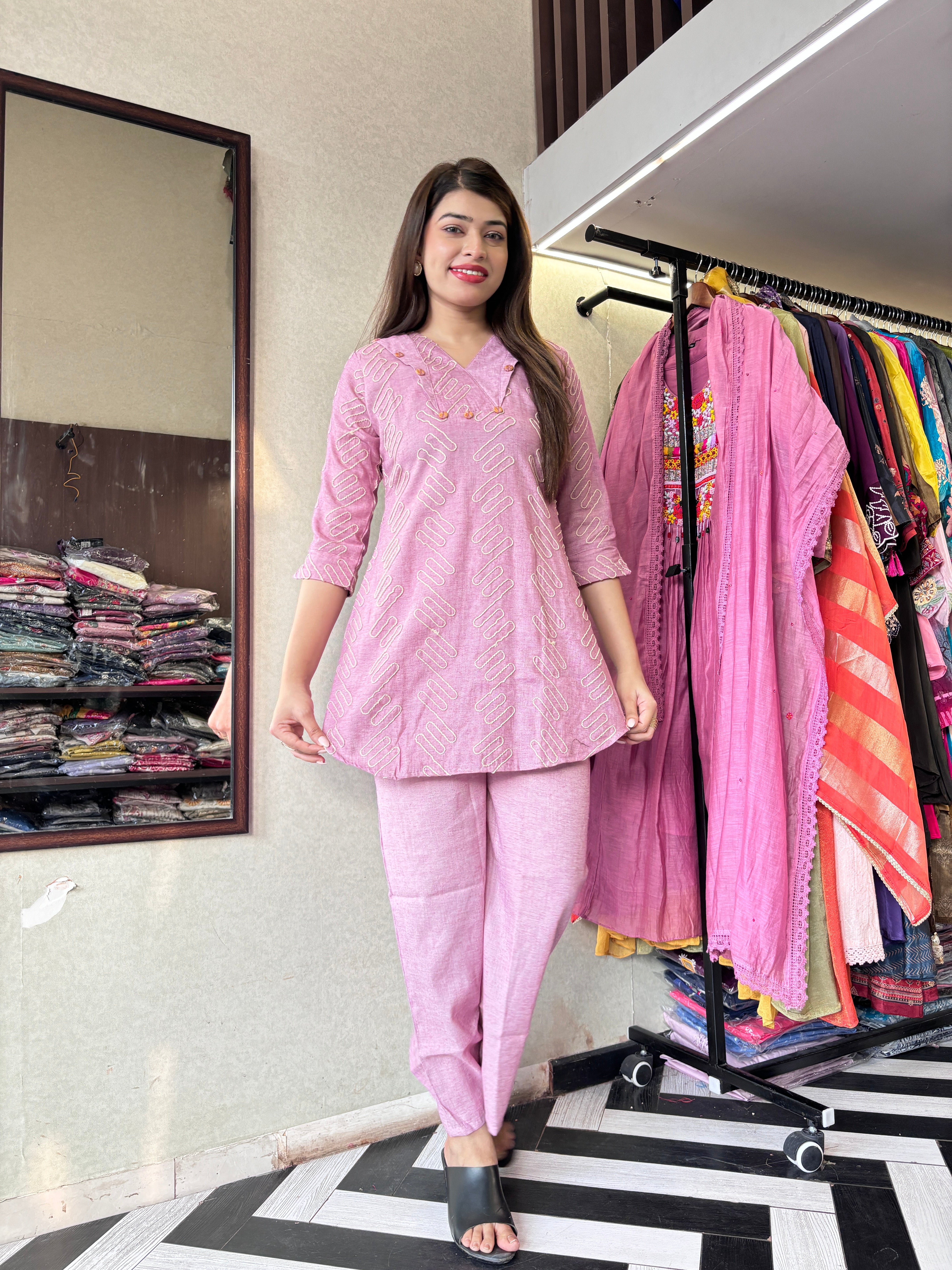 Image of Pure Soft Rayon Coord Set