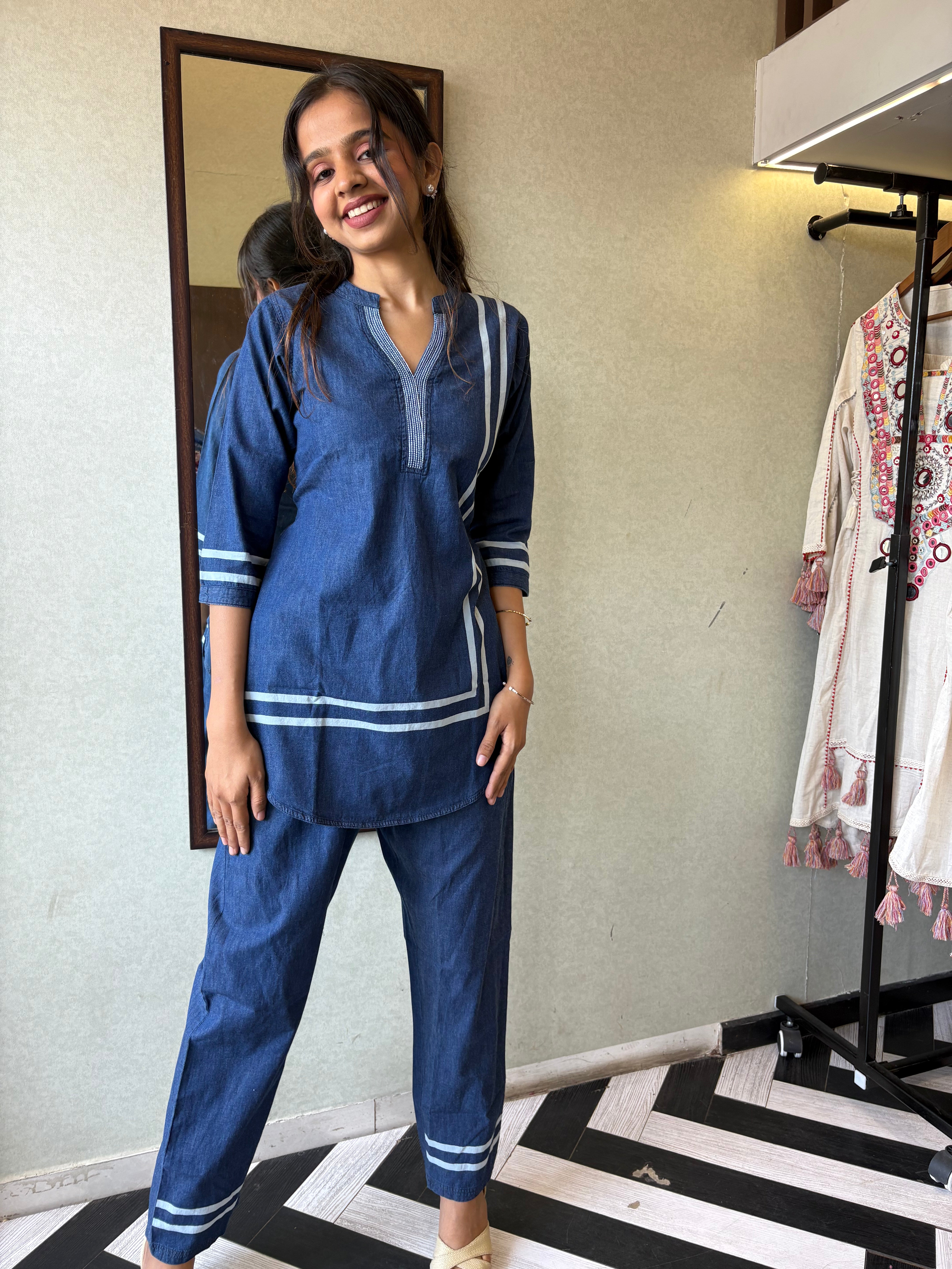 Image of Pure Denim Coord Set