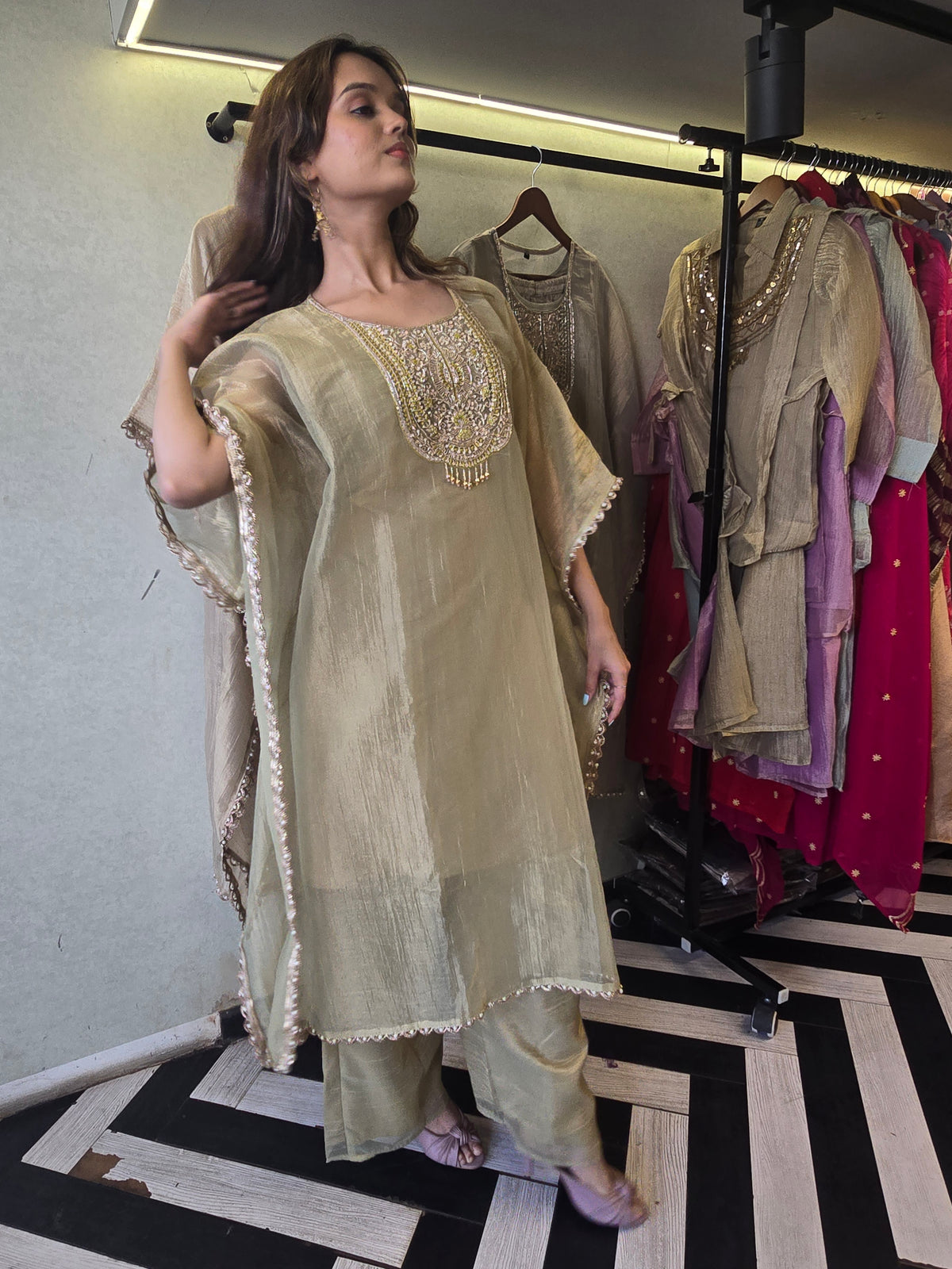 Pure Soft Tissue Kaftan Sets