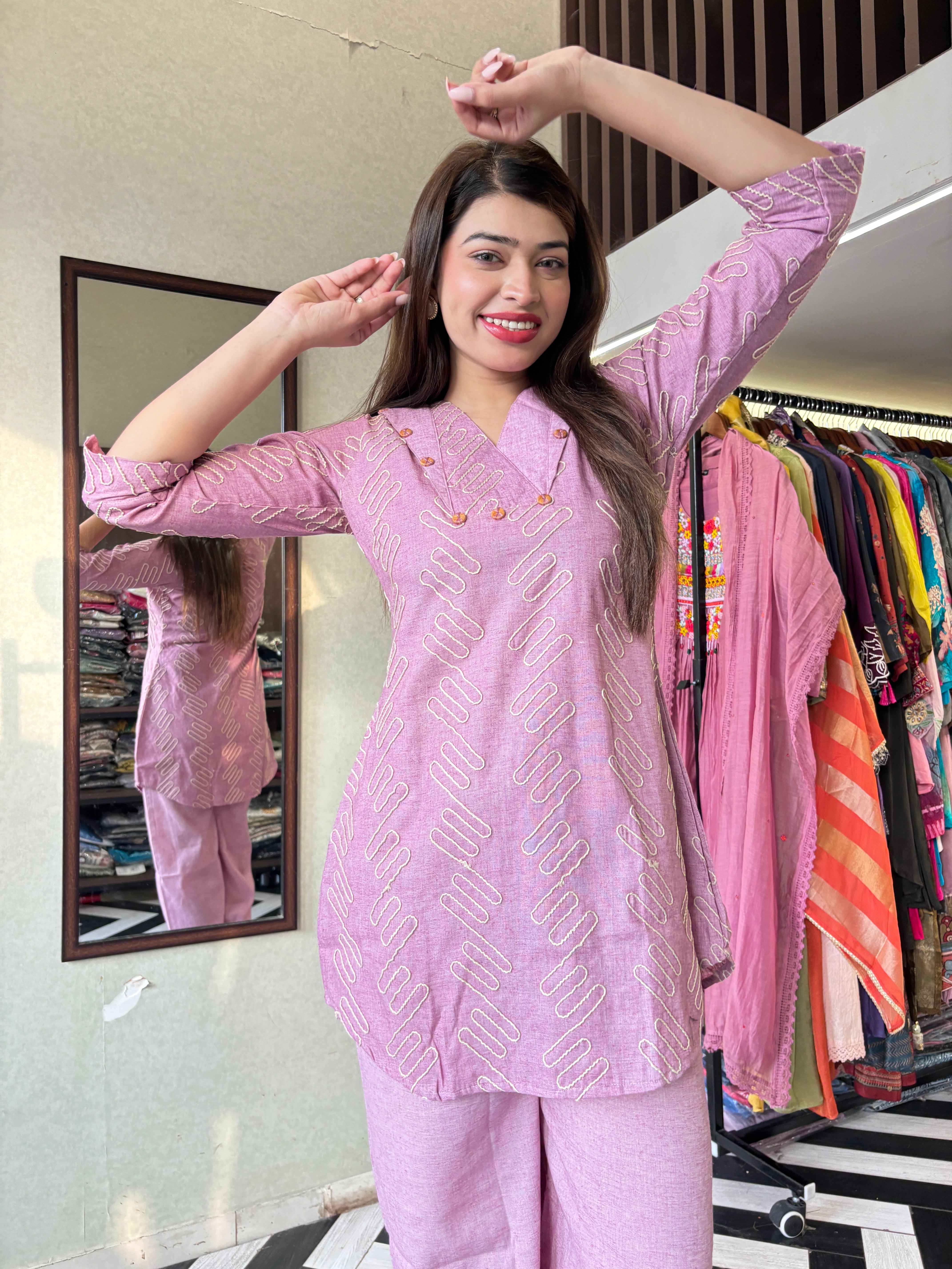 Image of Pure Soft Rayon Coord Set