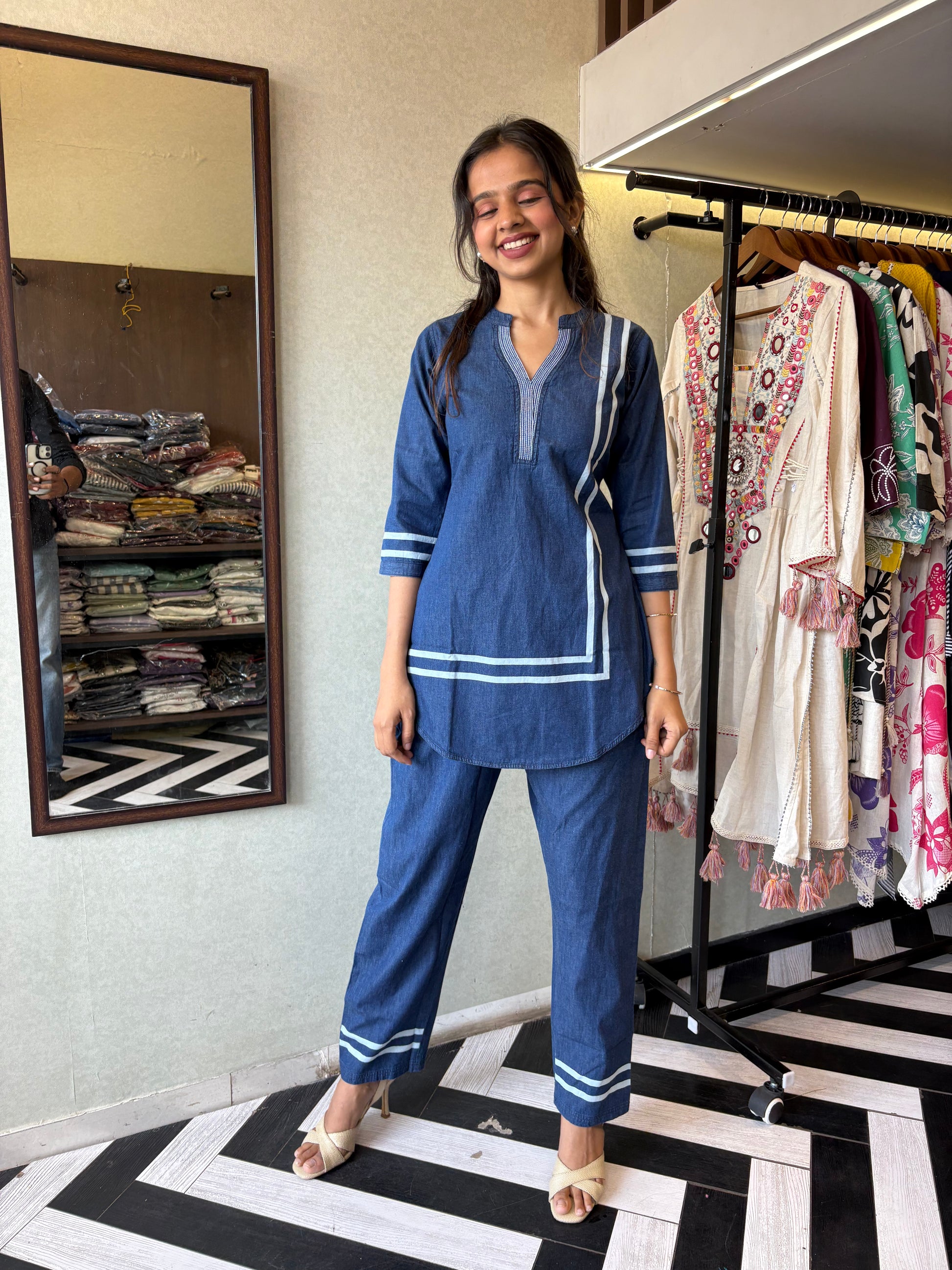 Pure Denim Coord Set