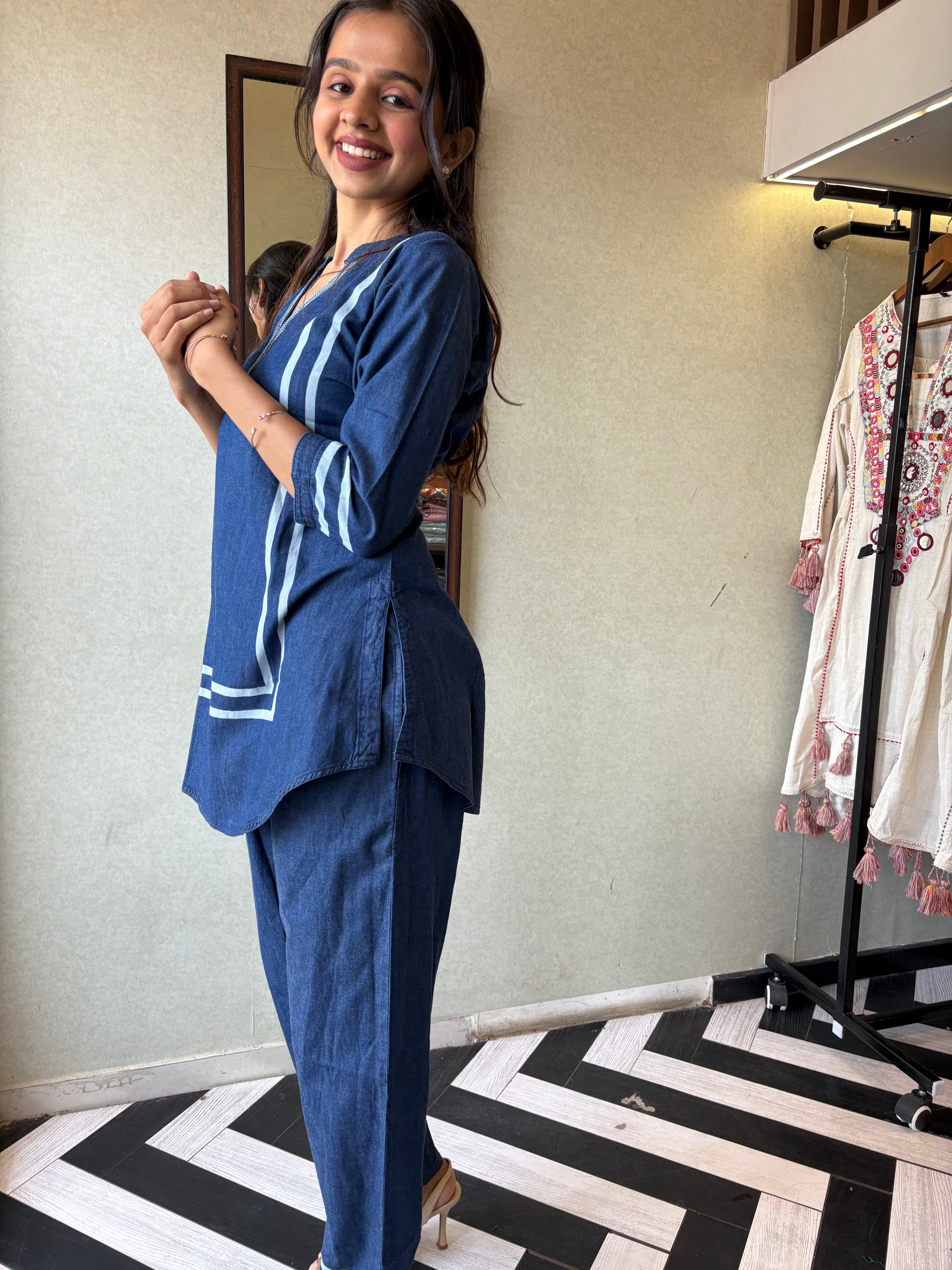Image of Pure Denim Coord Set