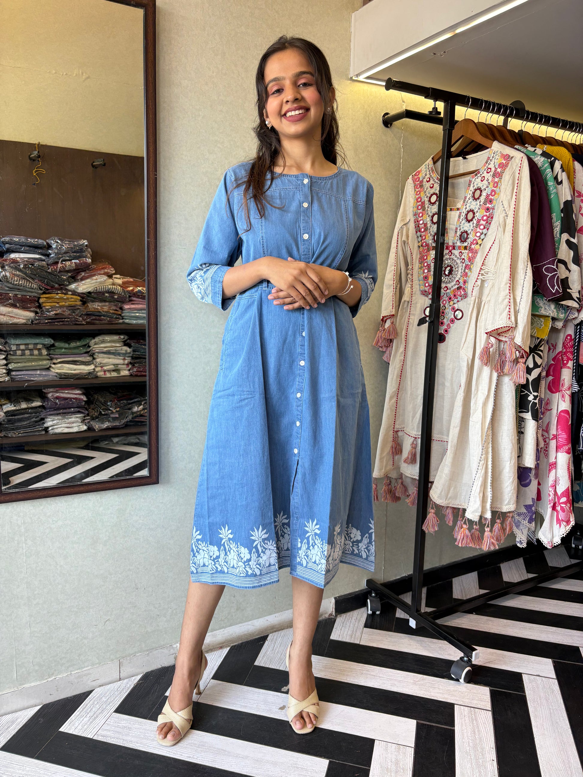 Pure Denim One Piece Dress