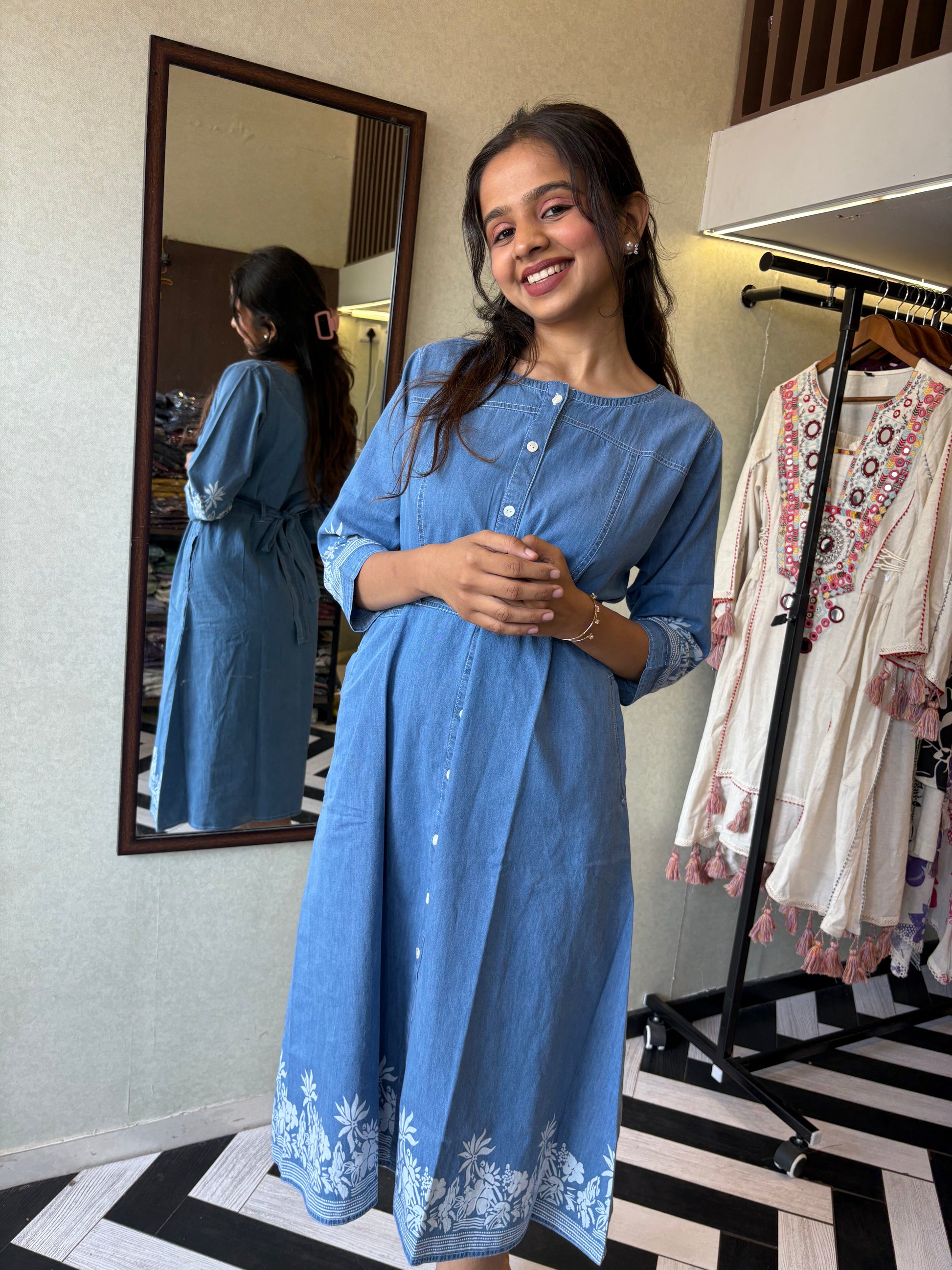 Pure Denim One Piece Dress