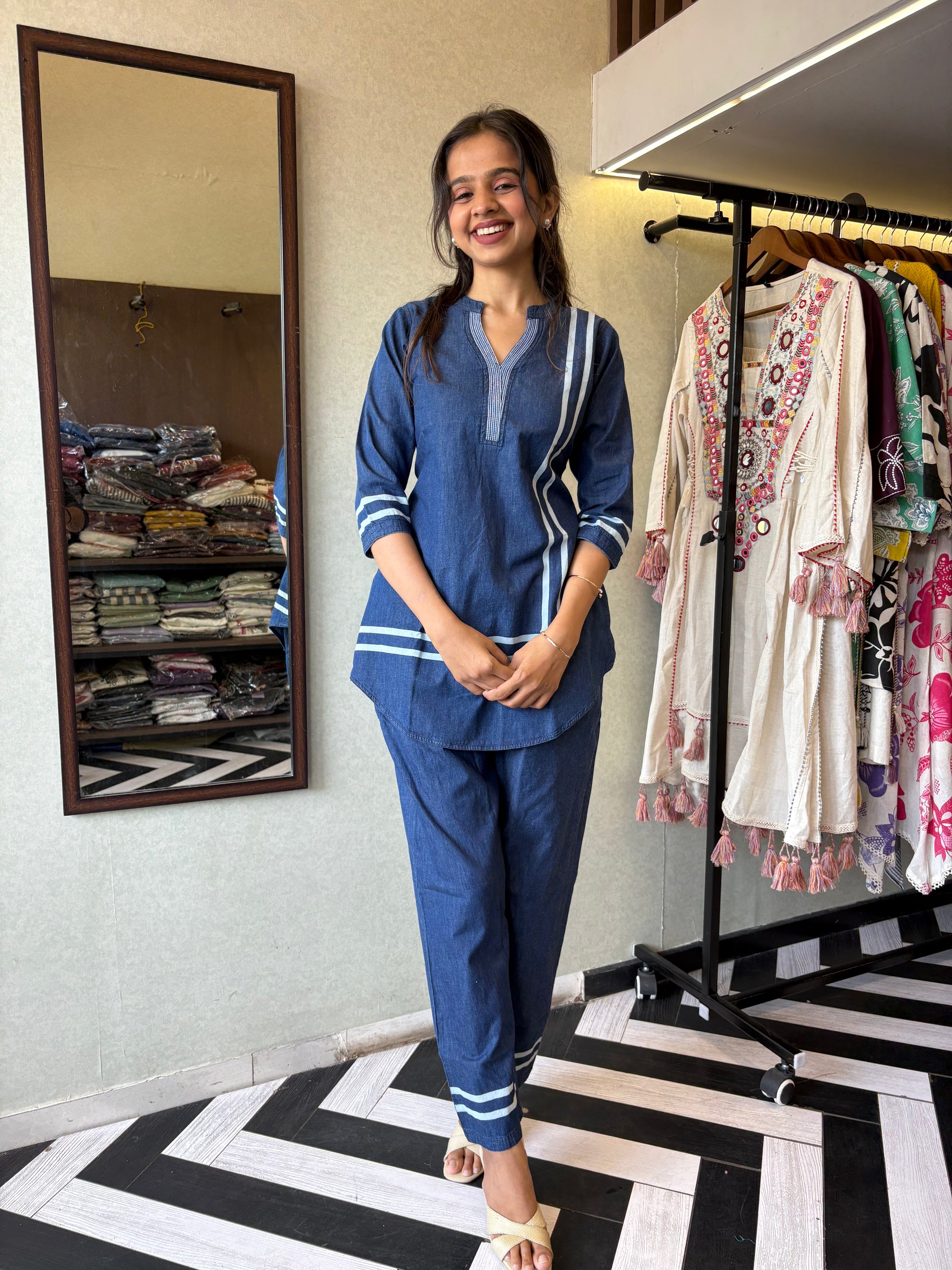 Pure Denim Coord Set