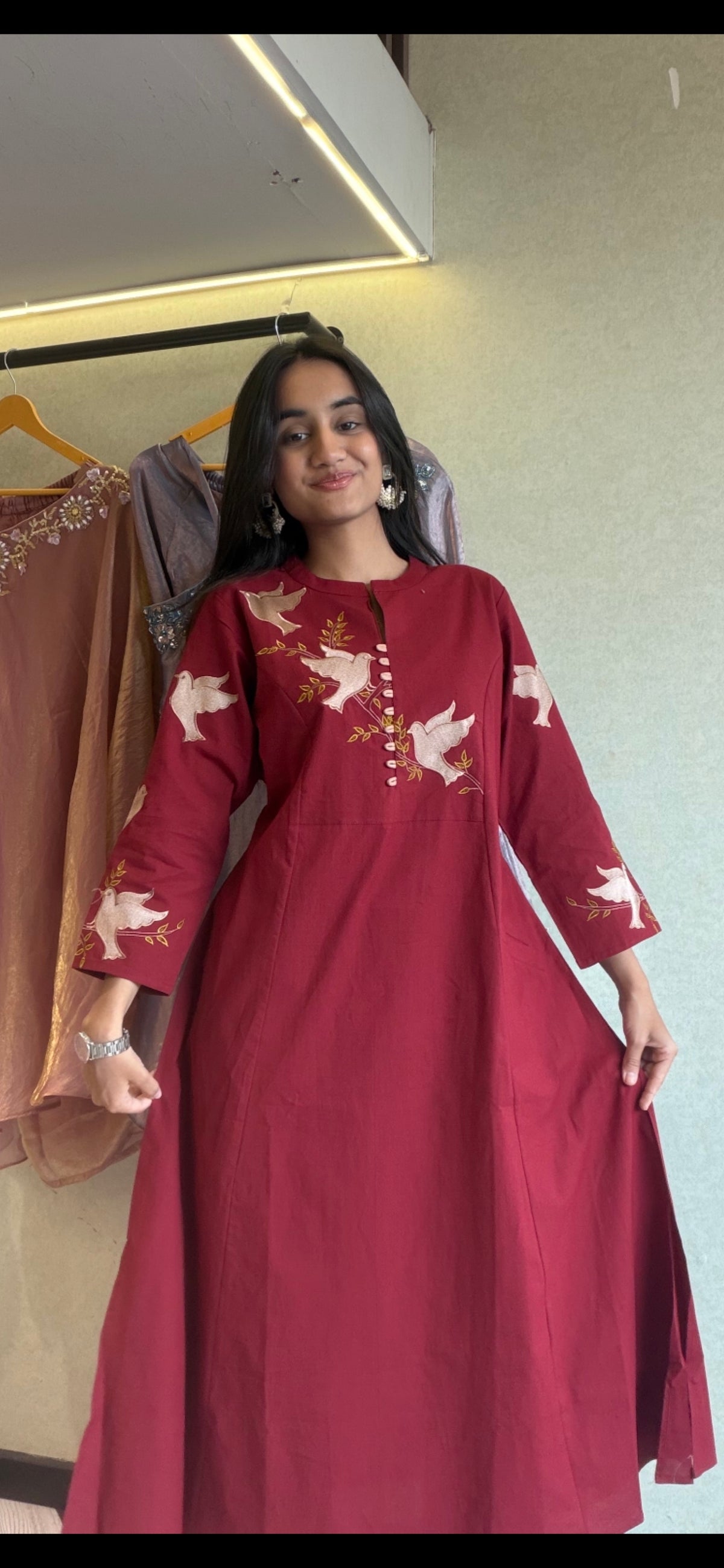 Pure Cotton 2 Piece Embroidery Set
