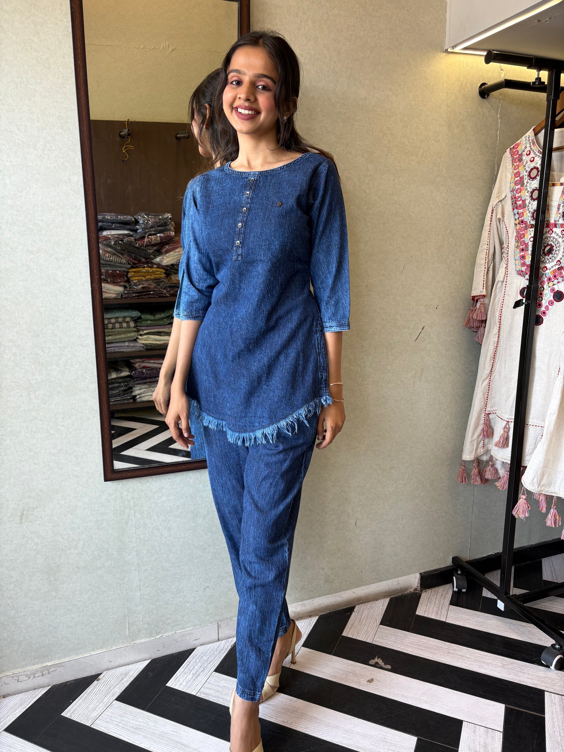 Pure Denim Coord Set