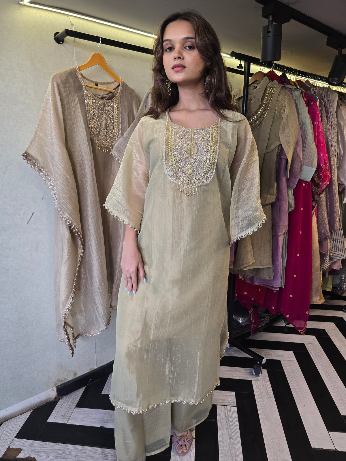 Pure Soft Tissue Kaftan Sets