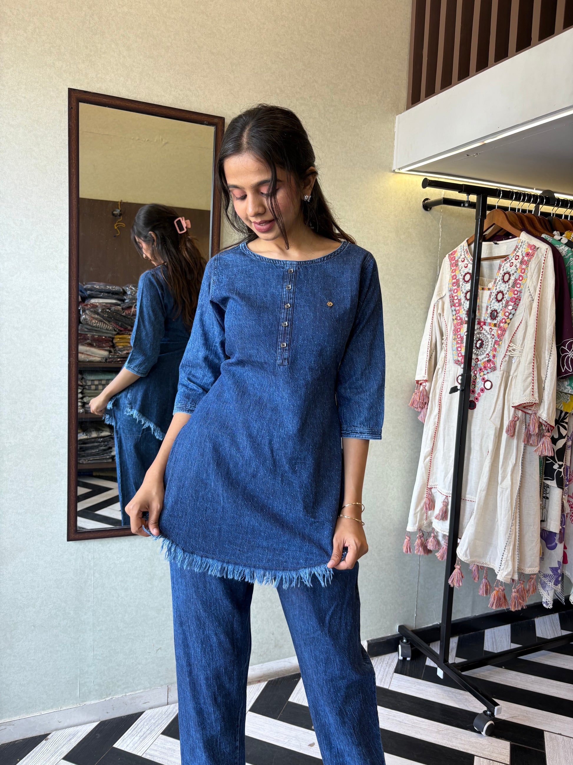Pure Denim Coord Set