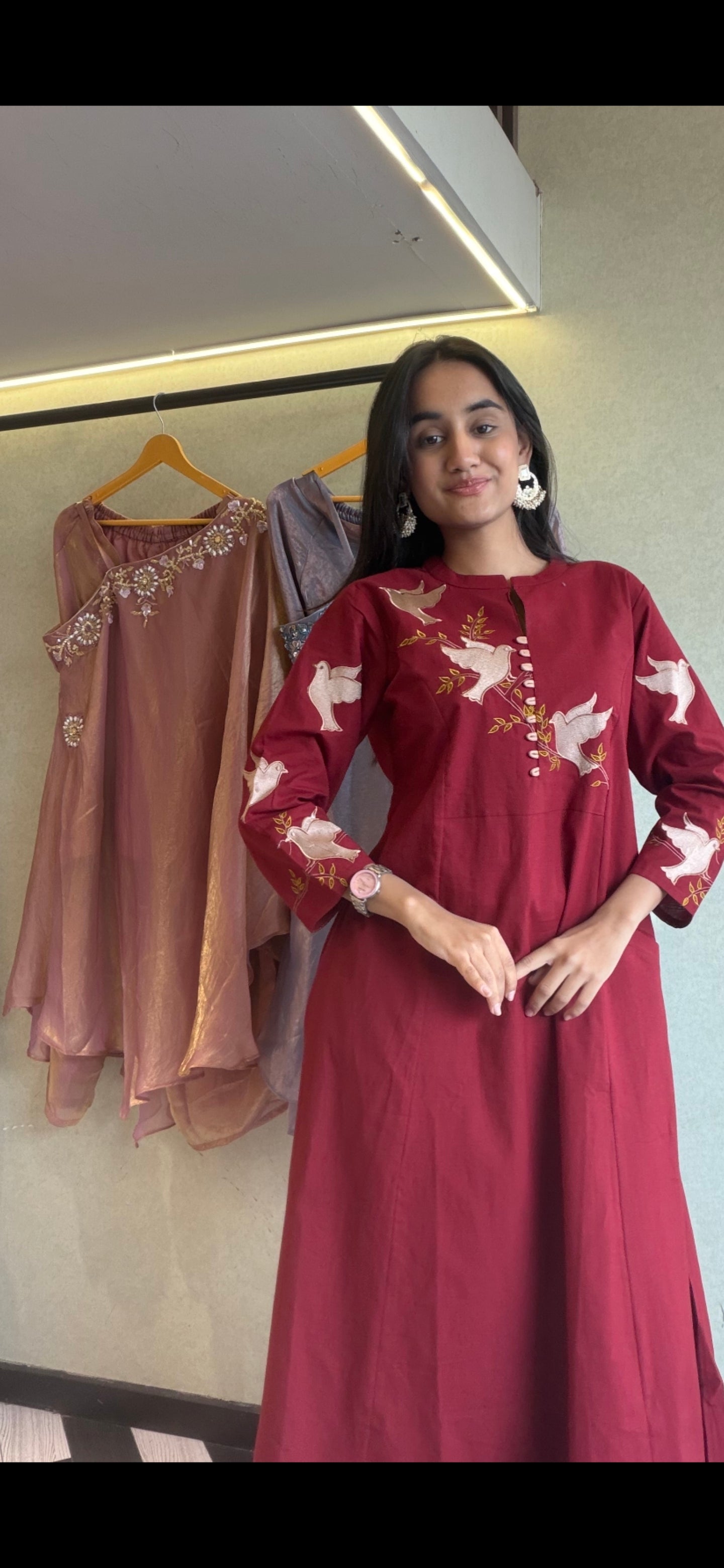 Image of Pure Cotton 2 Piece Embroidery Set