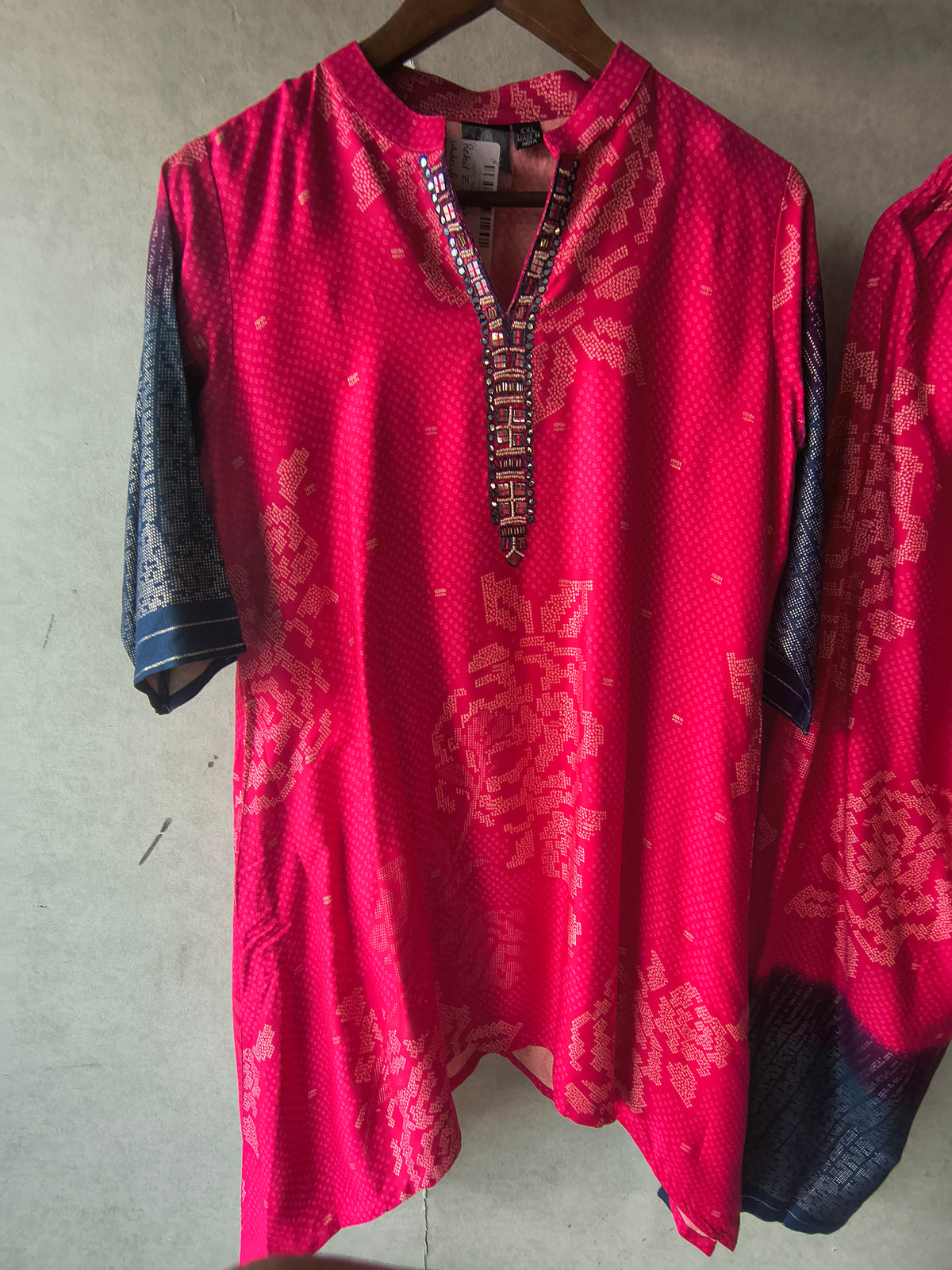 Fuchsia Ikat Fusion Co-Ord Set