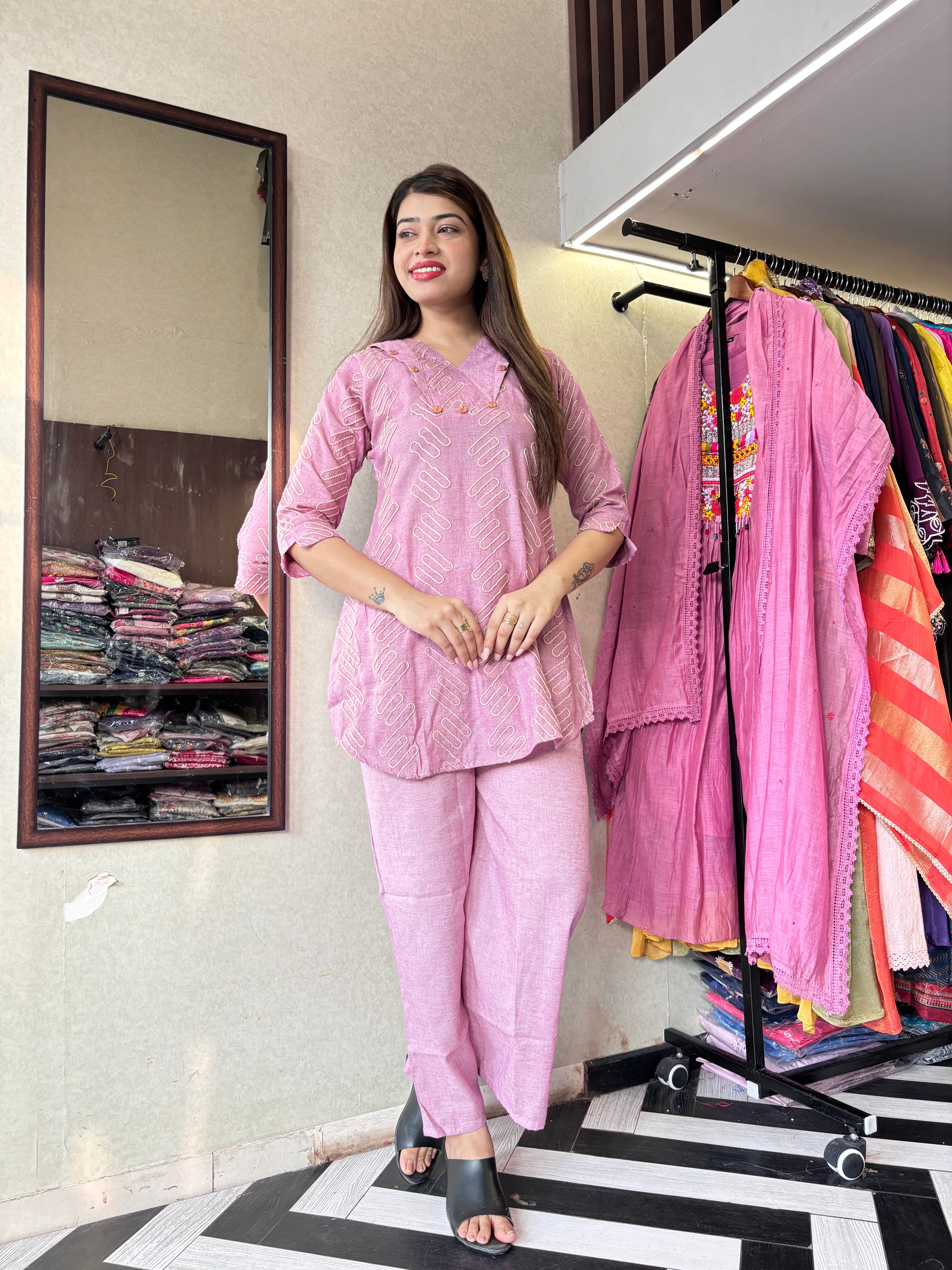 Image of Pure Soft Rayon Coord Set