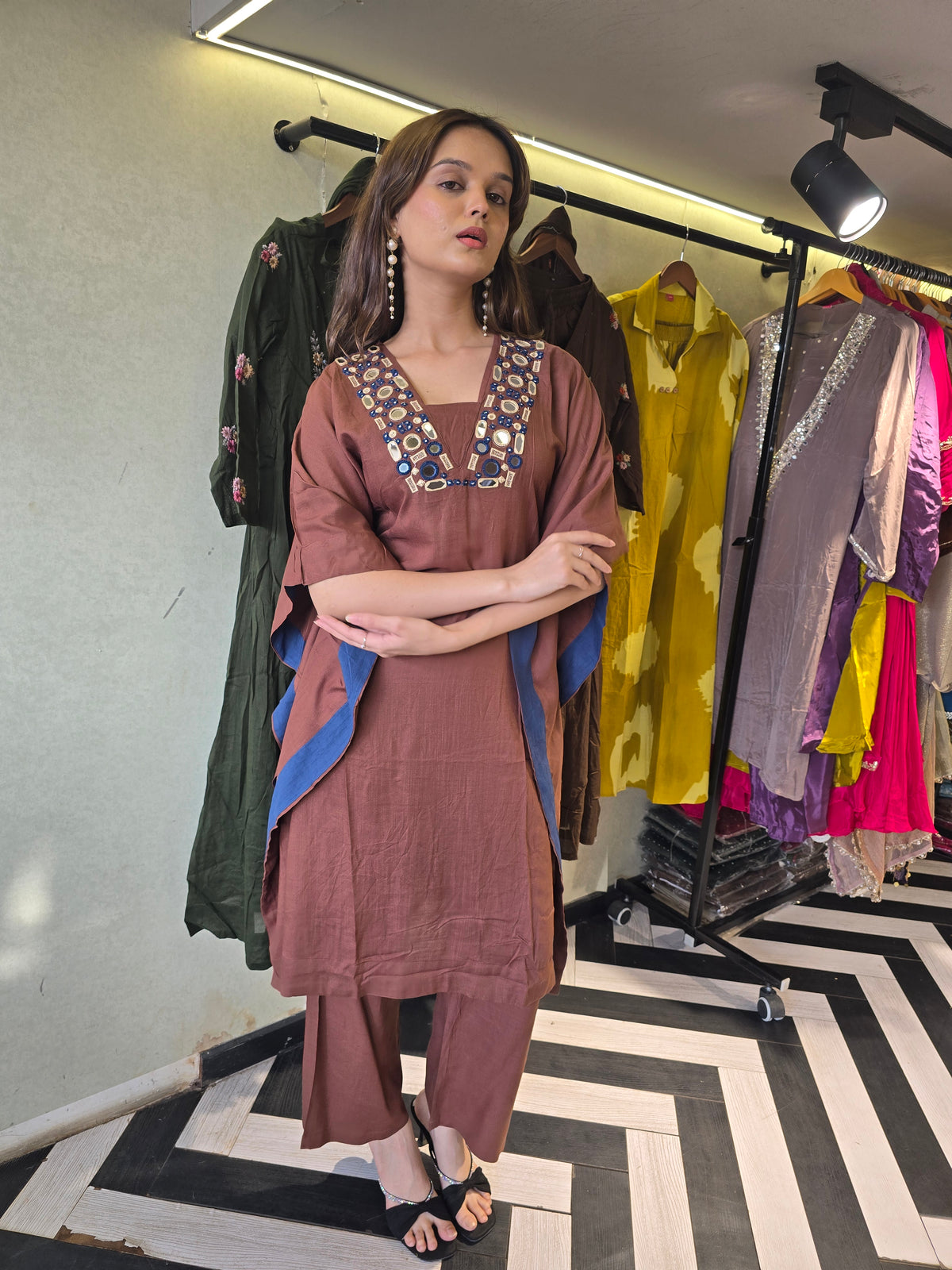 Designer Cotton Kaftan 2 Piece
