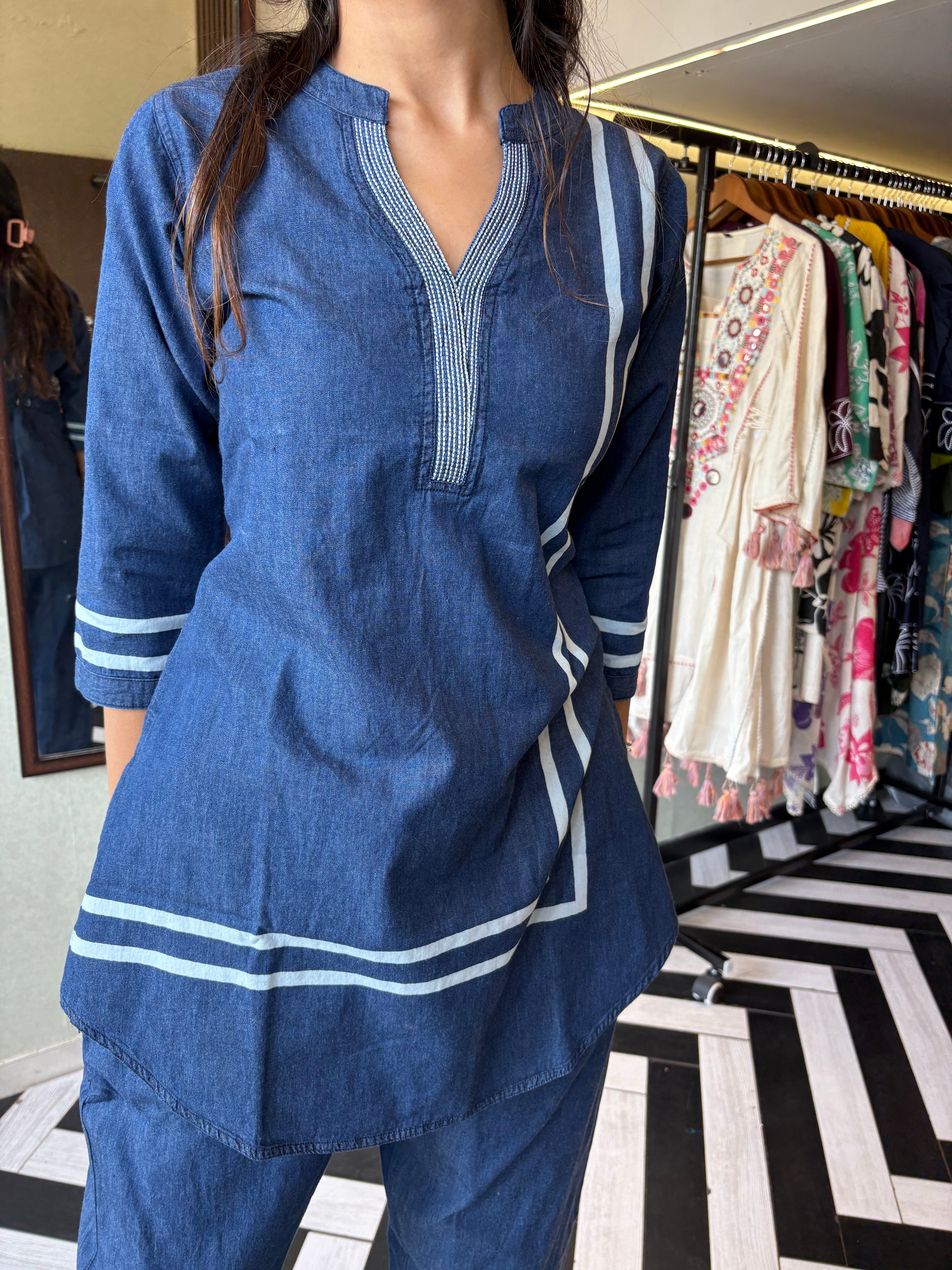 Image of Pure Denim Coord Set