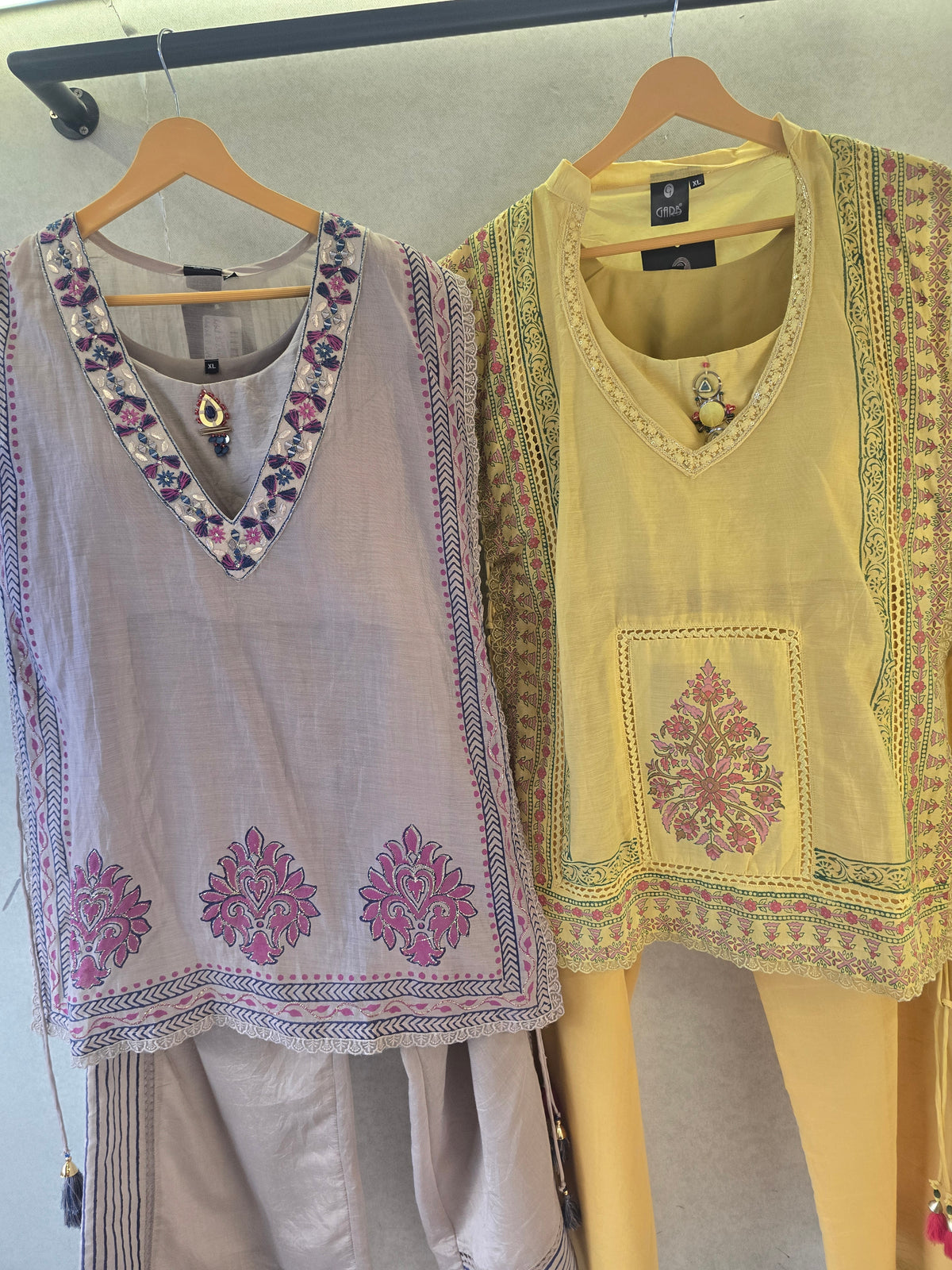 Pastel Yellow Floral Print Cape Style Co-Ord Set