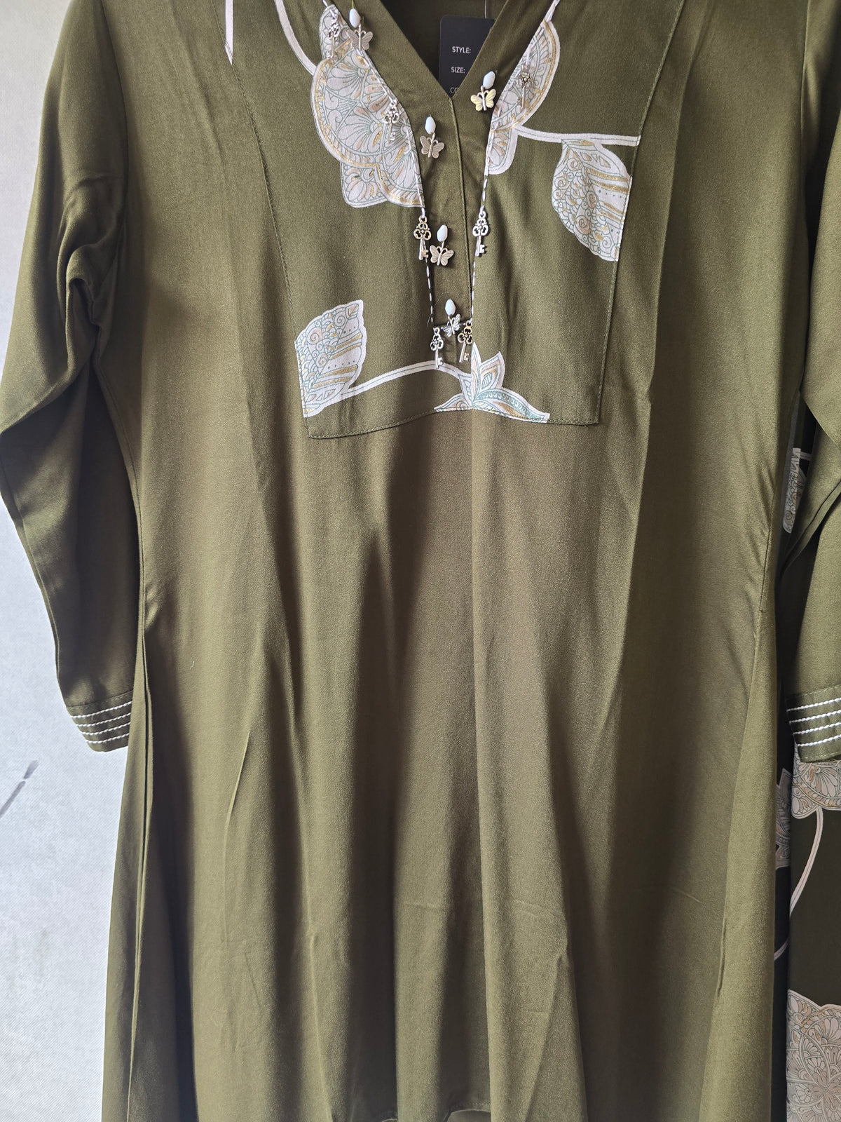 Olive Botanical Print Co-Ord Set