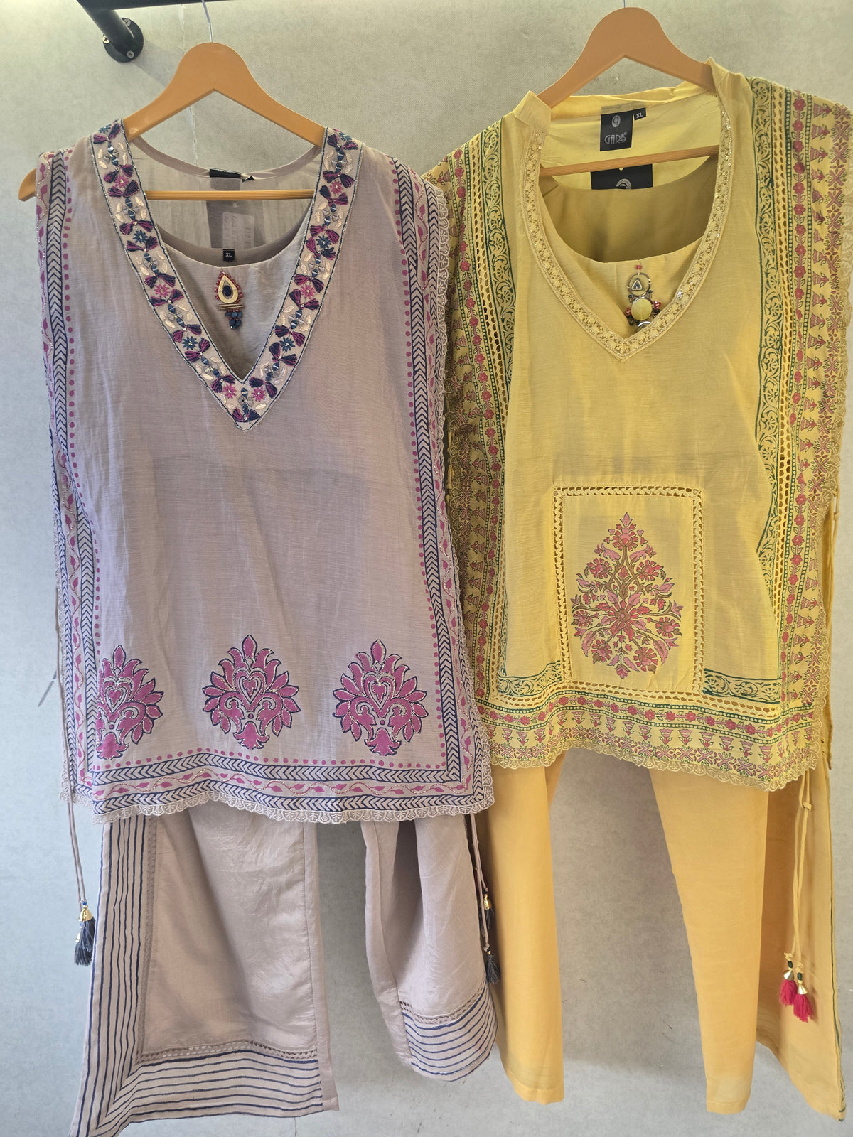 Pastel Yellow Floral Print Cape Style Co-Ord Set