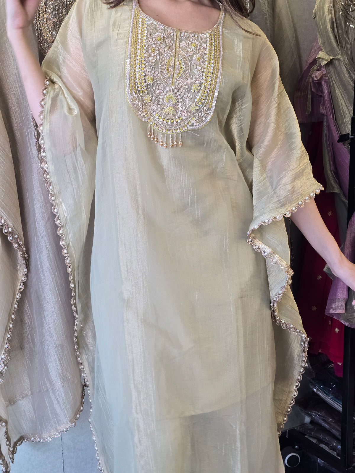 Pure Soft Tissue Kaftan Sets