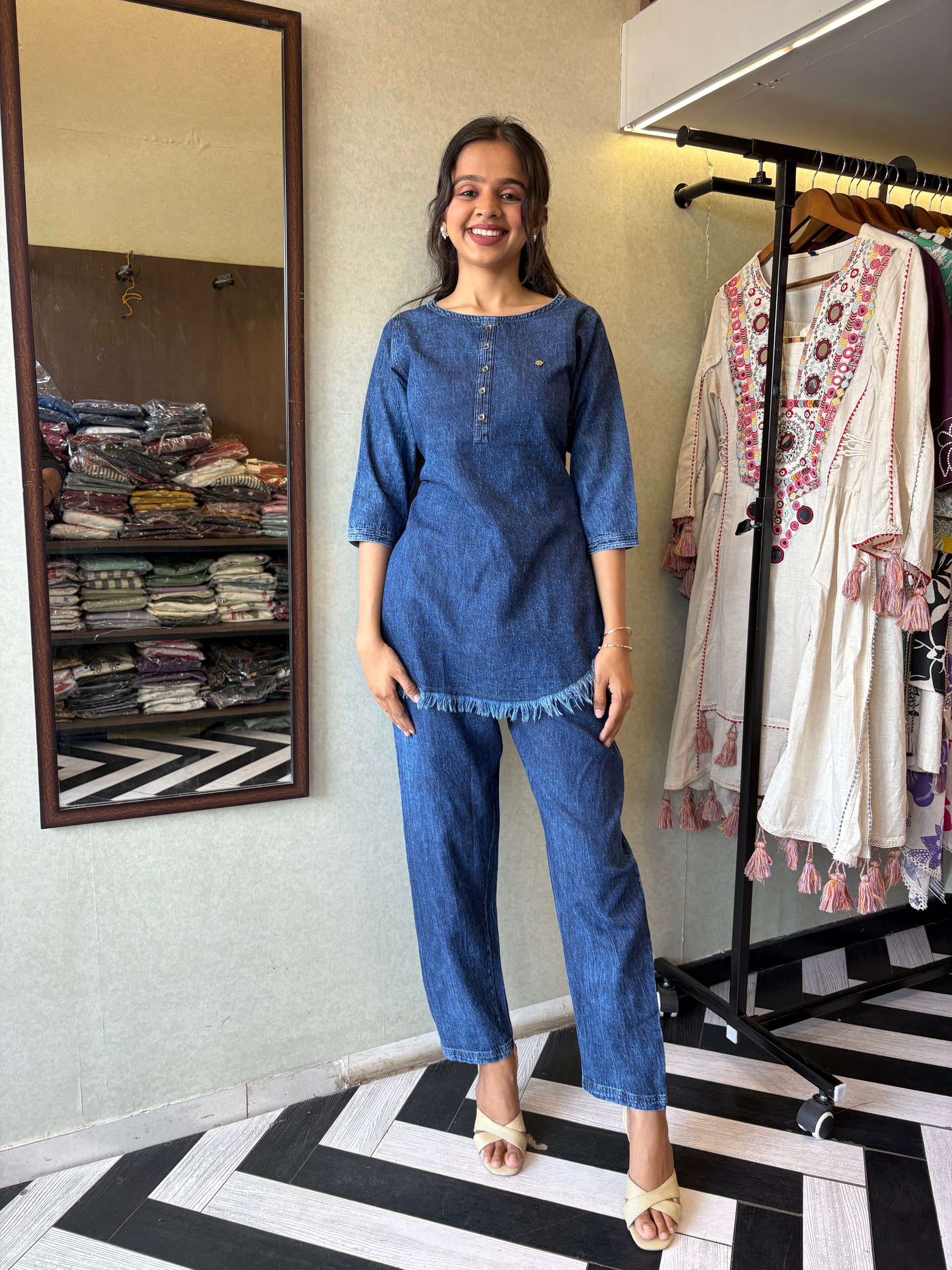 Pure Denim Coord Set