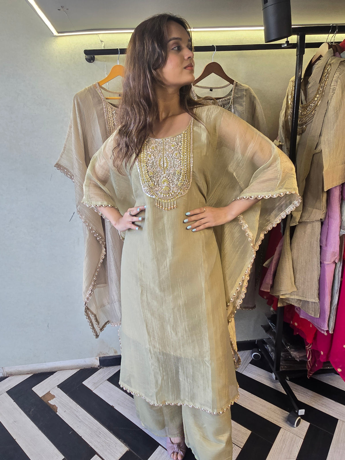 Pure Soft Tissue Kaftan Sets