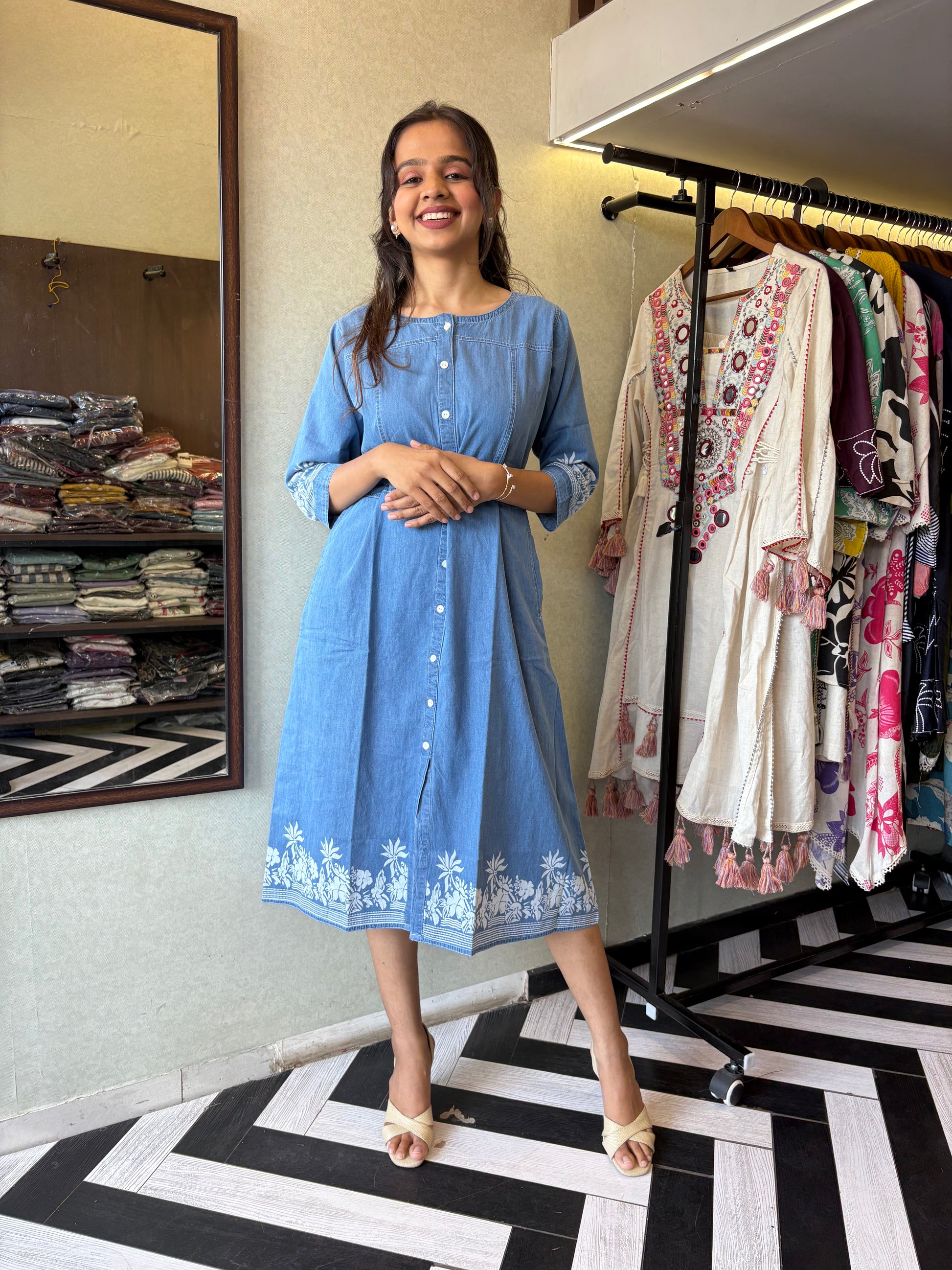 Pure Denim One Piece Dress
