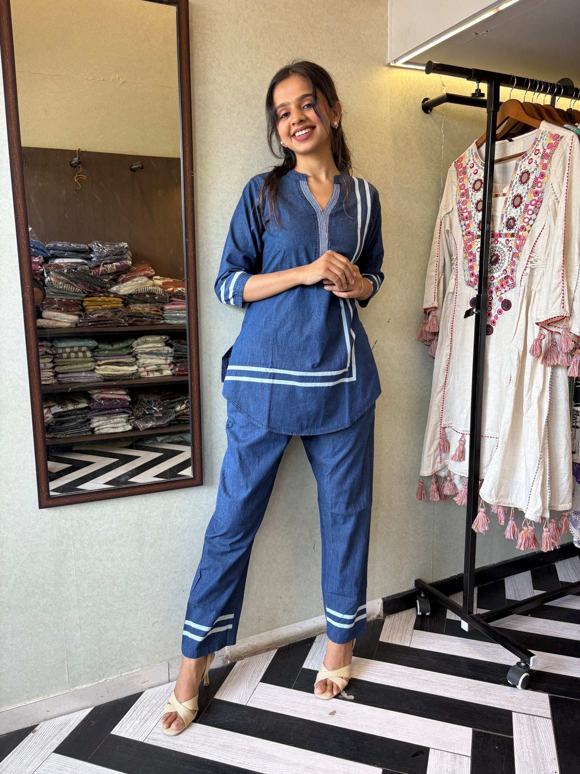 Pure Denim Coord Set