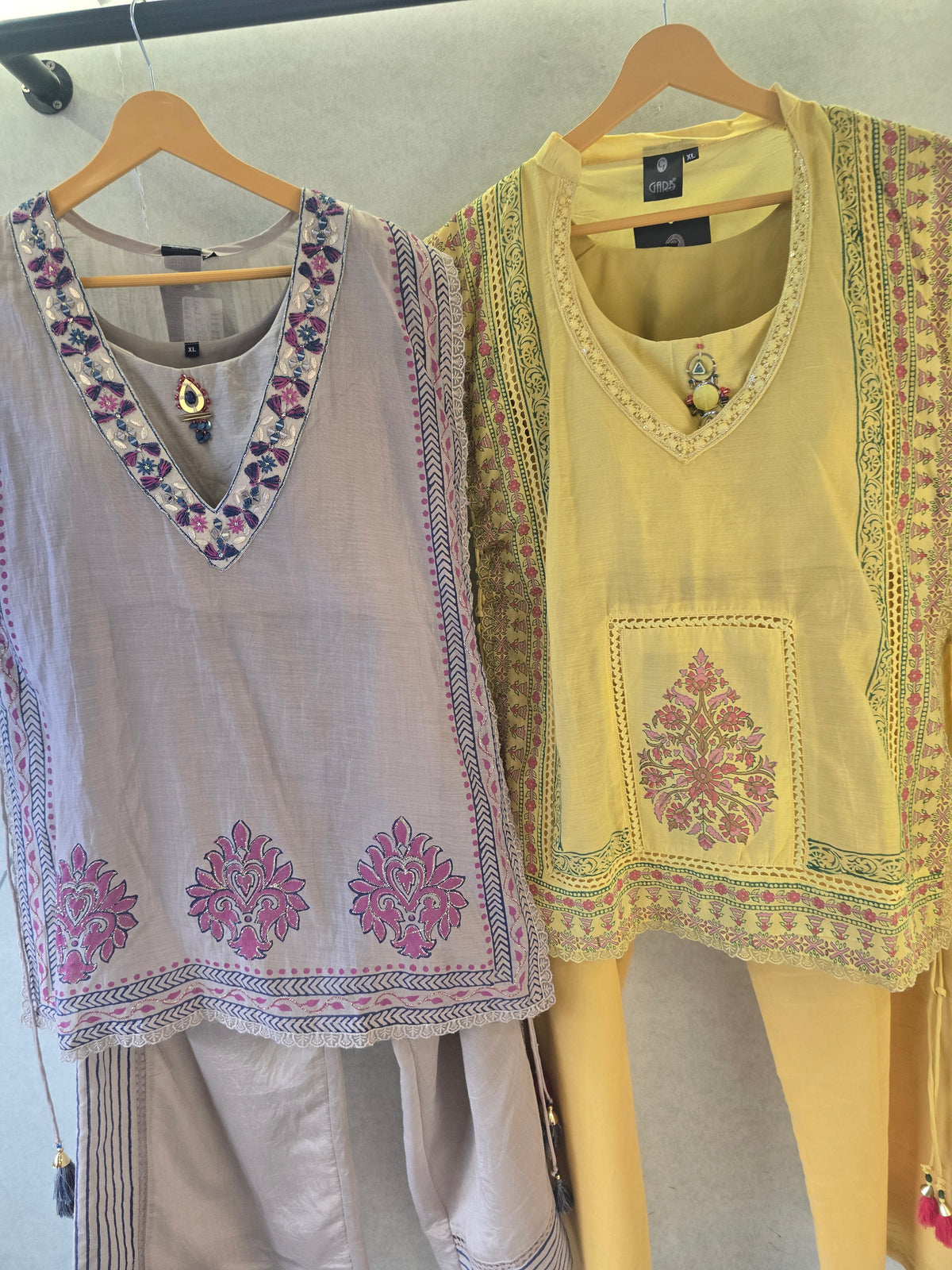 Pastel Yellow Floral Print Cape Style Co-Ord Set