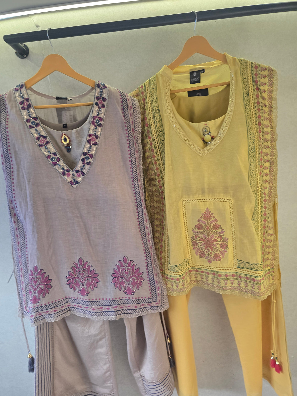Pastel Yellow Floral Print Cape Style Co-Ord Set