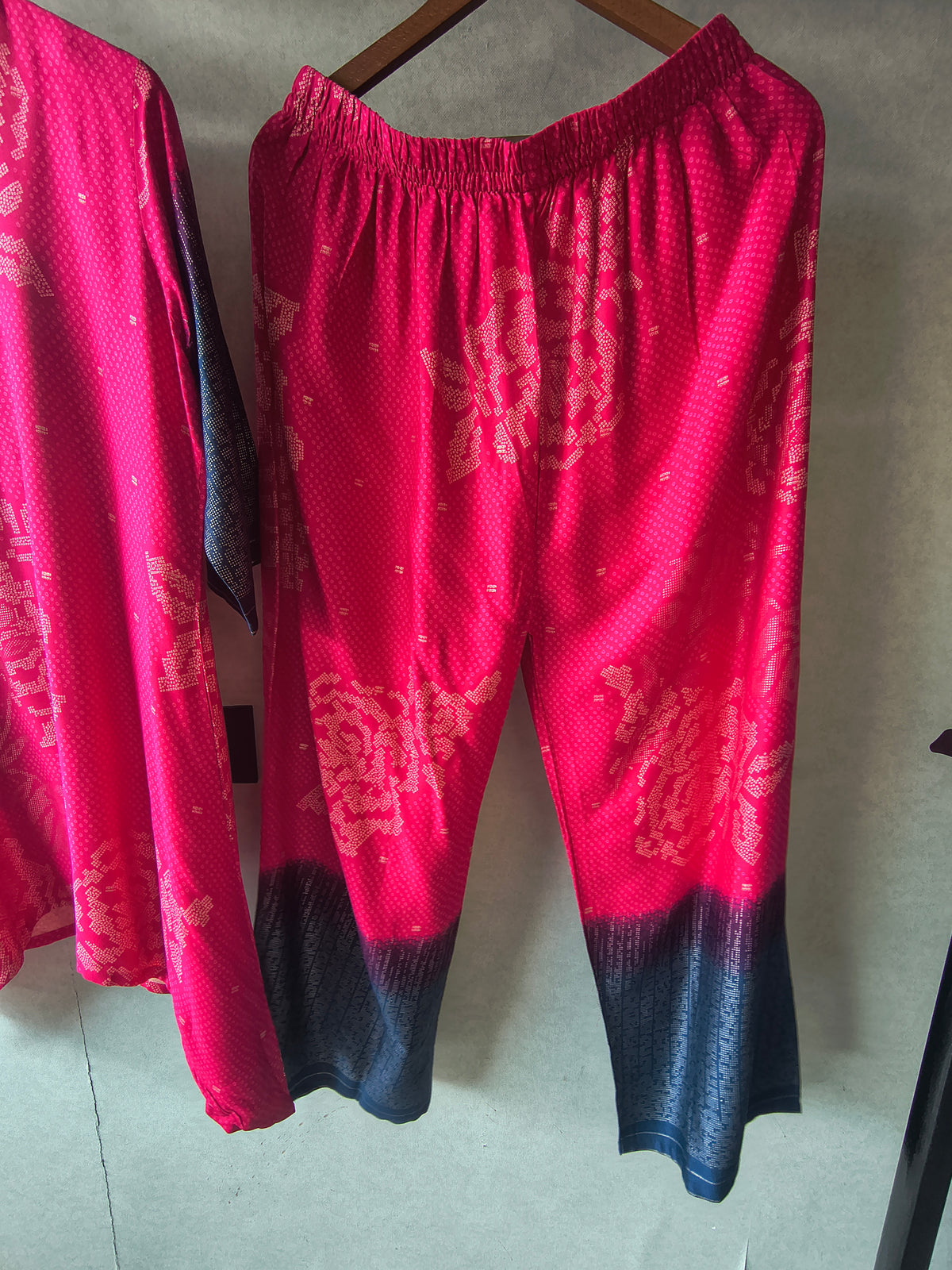 Fuchsia Ikat Fusion Co-Ord Set