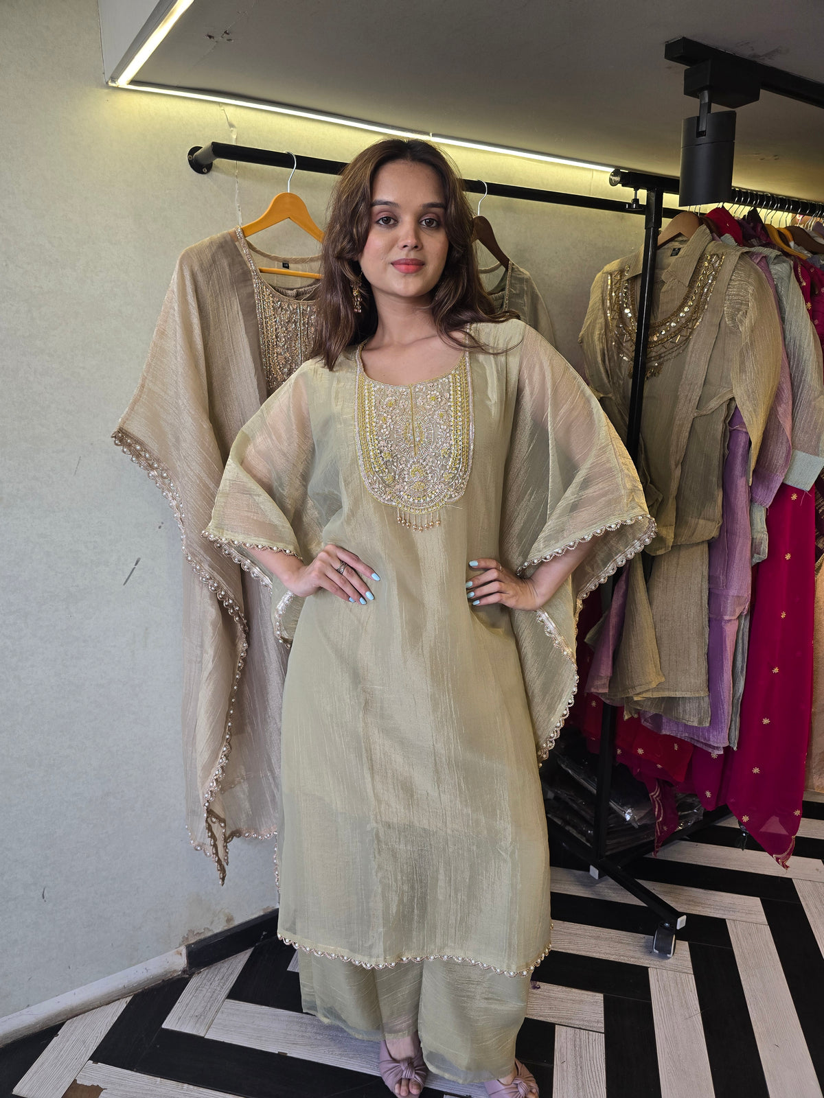 Pure Soft Tissue Kaftan Sets