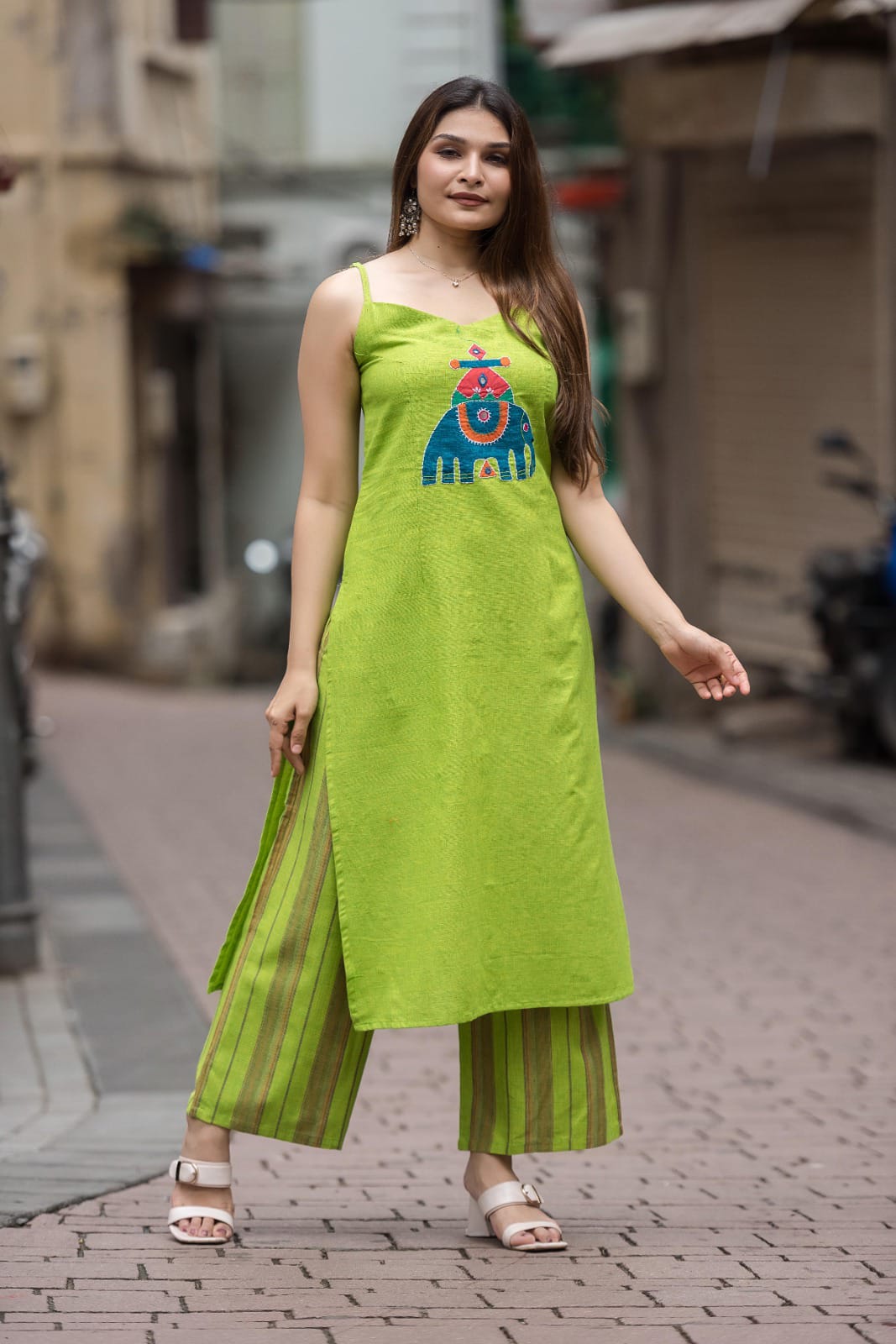 Image of Tadko Brand Pure Cotton 2 Piece Spaghetti Coord Set