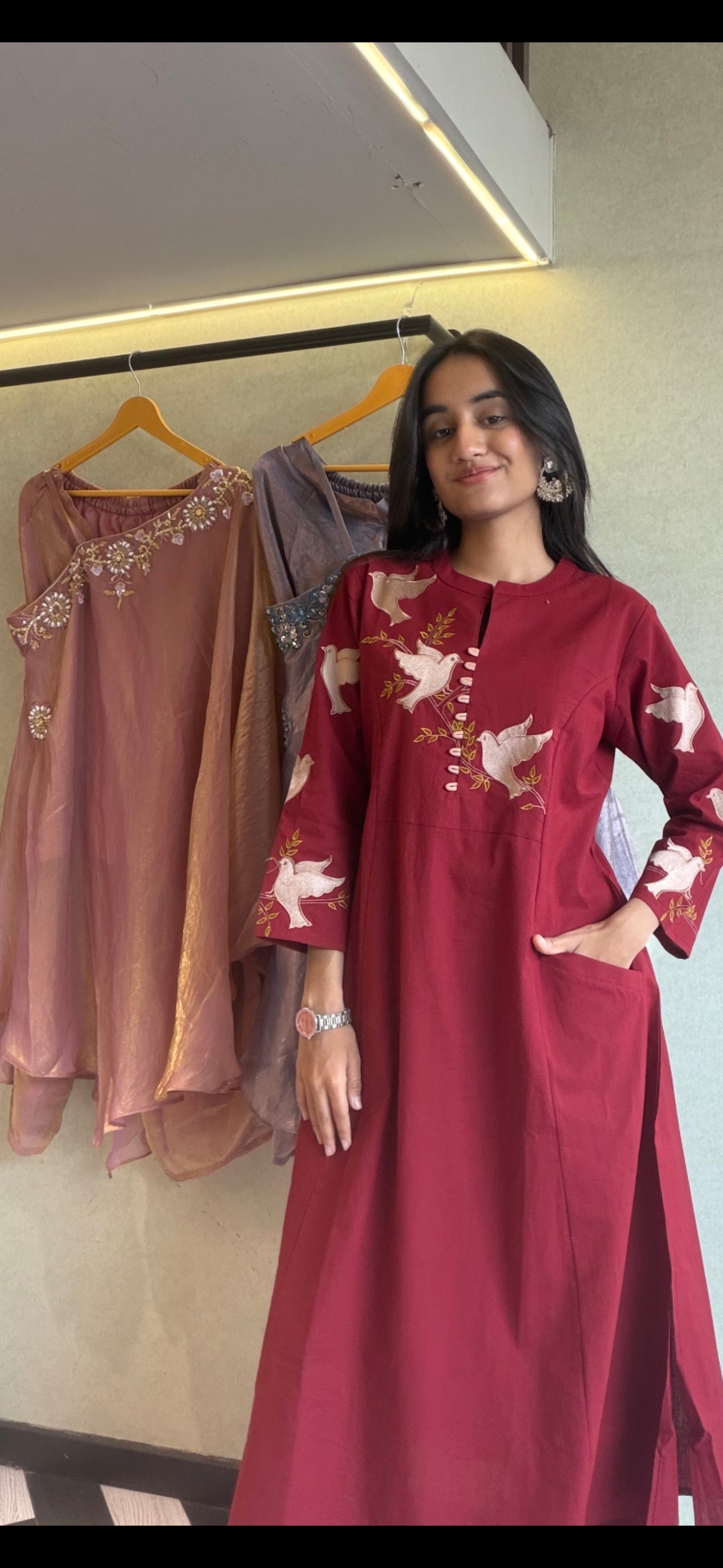 Image of Pure Cotton 2 Piece Embroidery Set