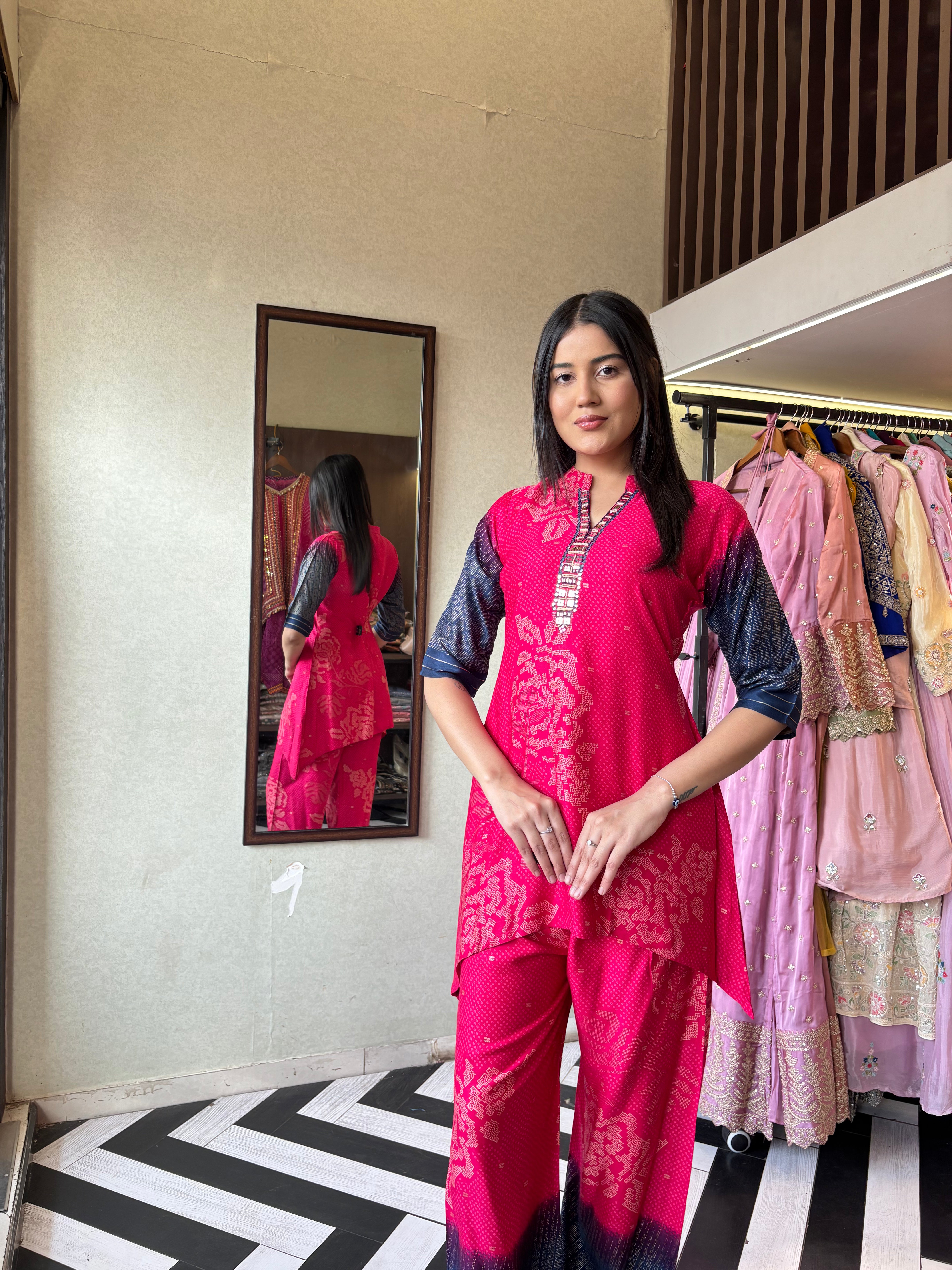 Image of Pure Crepe Silk 2 Piece Set